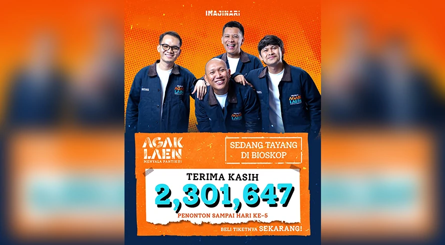 Agak Laen: Menyala Pantiku! Pecahkan Rekor 2 Juta Penonton Kurang dari Sepekan