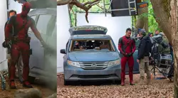 Foto Adegan Tabrakan Mobil Bocor,  Ryan Reynolds Pastikan Kembali di Film Deadpool 3