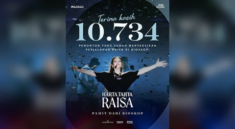 12 Hari Tayang, Film Harta Tahta Raisa Pamit dari Bioskop