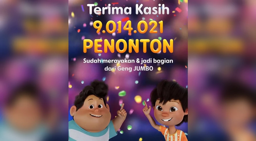 Film Jumbo Berhasil Tembus 9 Juta Penonton dalam 40 Hari Tayang di Bioskop