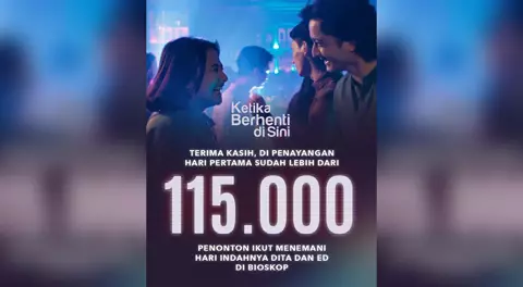 Film Ketika Berhenti di Sini Berhasil Tembus 115.000 Penonton dalam Sehari