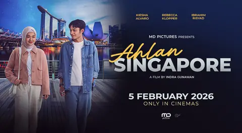 Review Film Ahlan Singapore: Romansa Ringan Berlatar Negeri Singa dengan Visual Memikat
