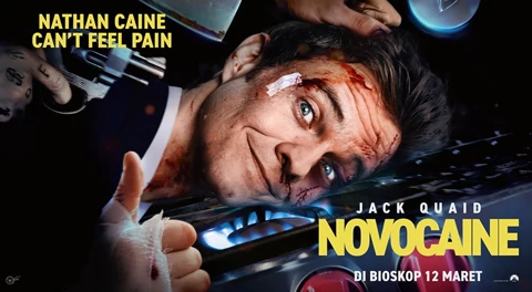 Review Novocaine: Film Action yang Brutal Tapi Bikin Ngakak