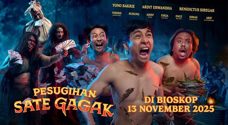 Review Film Pesugihan Sate Gagak: Komedi Mistis yang Lucu, Menyindir, dan Penuh Makna Hidup