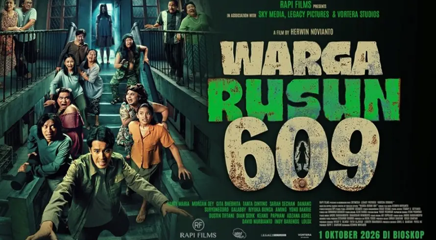Review Warga Rusun 609: Teror Bunga di Tengah Tingkah Kocak Penghuni Rusun